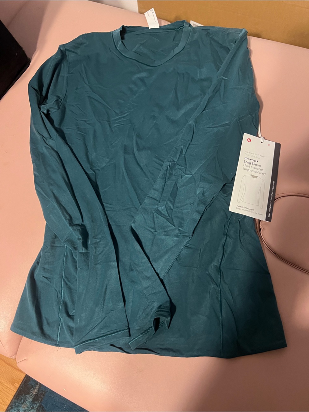 lululemon athletica Long Sleeve Crewneck Top - Storm Teal Green